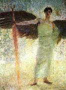 Franz von Stuck Der Wachter des Paradieses oil